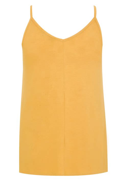 mustard yellow cami.